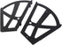 4PCS Agatige Black Shoes Drawer Cabinet Hinges, ABS Heavy Duty Replacement Cabinet Flip Shoe Plate Frame Hinges Cabinet