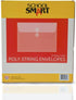 School Smart Expanding Poly String Envelopes, Letter Size, Clear, Side Load, Pack of 12