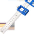 Cabinet Hardware Jig Tool, Drill Guide Sleeve Template for Imperial & Metric, ABS Aluminum Wood Drilling Dowel Ruler