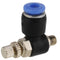 20Pcs M5 Pneumatic Air Flow Speed Control Valve Hose Fitting Quick Connector 360 Rotation
