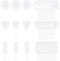 60 Pieces 4ml Plastic Pipettes Squeeze for Cupcakes, Chocolate, Strawberries, Liquid Transfer Dropper Injector Mini