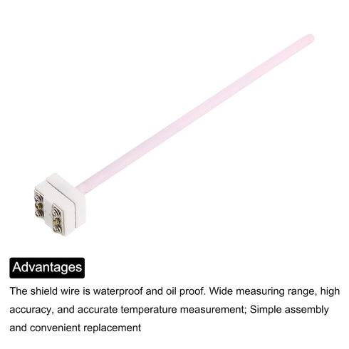 MECCANIXITY WRP-100 Platinum Rhodium S Type Thermocouple 1600°C Temperature Sensor Probe for Muffle Furnace Oven,