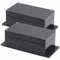 Zulkit Junction Box, ABS Plastic Dustproof Waterproof IP65 Electrical Boxes Project Enclosure, Black (Pack of 2)