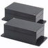 Zulkit Junction Box, ABS Plastic Dustproof Waterproof IP65 Electrical Boxes Project Enclosure, Black (Pack of 2)