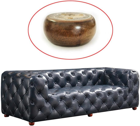 2 Inch 2 Inch Set 4 3.7inch, Wood Sofa Furniture Legs Round Black Bun Feet Tall Legs Replacement
