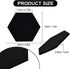 Vuzvuv 6 Pcs Black Hexagon Cork Board Strips, Self-Adhesive Bulletin Board with 50 Pushpins for Home Office