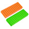 2Pcs Tube Rack for 0.5ml-2ml Centrifugal Pipe, Double-Sided Plate, 60 Holes, Orange-Green