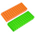 2Pcs Tube Rack for 0.5ml-2ml Centrifugal Pipe, Double-Sided Plate, 60 Holes, Orange-Green