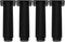 Healeved 4pcs Adjustable Metal Sofa Bed Legs with Height Extension 15-25cm, Black