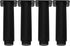 Healeved 4pcs Adjustable Metal Sofa Bed Legs with Height Extension 15-25cm, Black