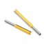 Yakamoz 2Pcs Long Straight Router Bit Set, 1/4-Inch Shank, Double Flute Wood Milling Cutter, 2" & 3" Cutting Height