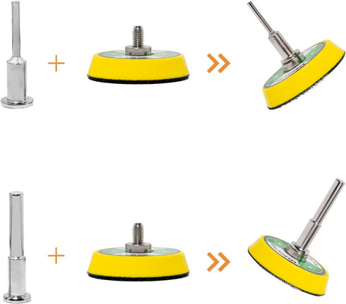 YoShin 270Pcs Accessories,2 Inch Tools,36-3000 1/8"&1/4" Die Grinder Sanding Discs for Drill Grinder Rotary Grit Hook