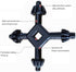 4 in 1 Drill Chuck Key, Multifunctional Steel Drill Chuck Key for Handheld Drilling Tool