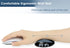 Soft Mouse Wrist Rest Pad, Comfortable Cool Silicone Gel Ergonomic Cushion for Laptop Computer Office & Home (Black)