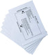 Paper Shredder Sharpening & Lubricant Sheets, 12 Pack for Cleaning Shredders