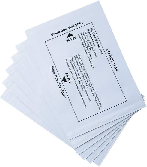 Shredder Lubricant Sheets & Cleaning Sheets for Paper Shredders (20 Count)