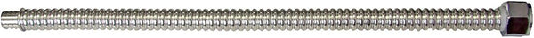 Flextron FTWC-S34-24F 24" Stainless Steel Corrugated Connector for Water Heater, 3/4" Fip & Pex Ends