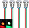 Gebildet Bi-Color(Green&Red) 12mm(1/2 inch) Energy Saving Indicator Light, 12mm 2 Color LED Light