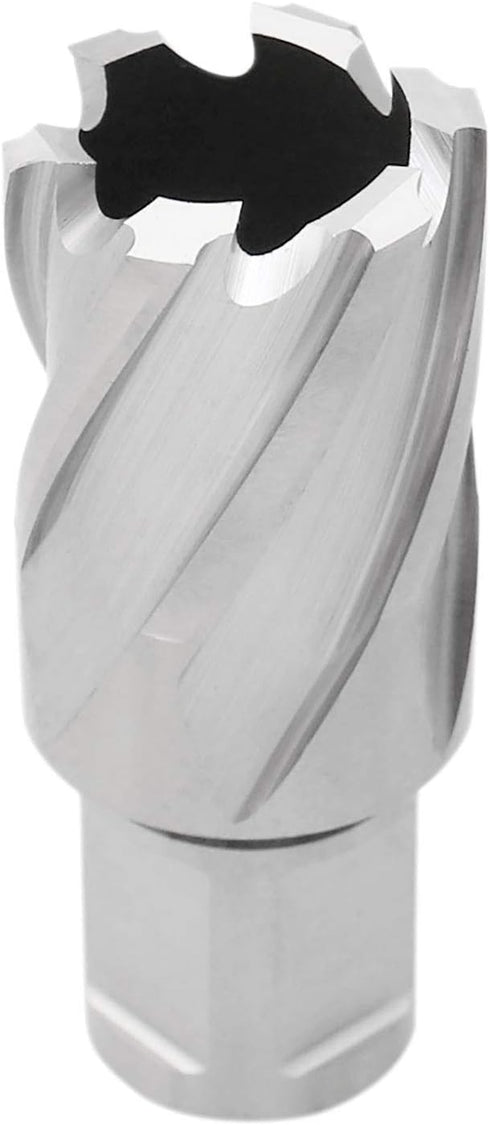 Accusize Industrial Tools Hss Annular Cutter, 1'' Diameter by 1'' Depth with 3/4'' Weldon Shank