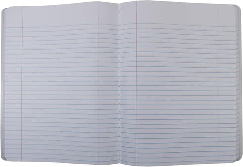 Top Flight Sewn Marble Composition Book, Black/White, College Rule, 9.75 x 7.5 Inches, 100 Sheets
