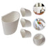 4pcs Zerodeko Hanging Cup Holder Rolling Cart Organizer Accessories Trolley Storage Basket Hanging Bucket Plant