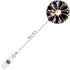 Retractable Badge Holder, ID Badge Reel with Pearl, 3 Pack, Black