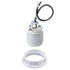 DiCUNO Medium Base E26 Ceramic Light Threaded Socket with White Shade Ring,