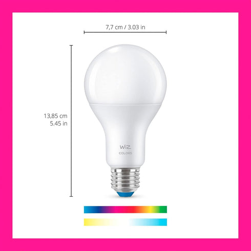 100W A21 Bulbs E26 Bulb 1 Pack WiZ Connected LED Smart Light - Connects to Your Wi-Fi - Smart - Control with Voice