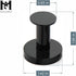 Mavoro Strong Magnetic Hooks Set of 2, Heavy Duty Black Magnet Hooks for Hanging Coats and Bags, Neodymium 52 Rare Earth