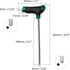 T-Handle Hex Keys Ball End Long Arm Metric Hexagon Allen Wrench Repair Kit Hand Tool for Home Automotive 45 Steel Green 6mm by Hegebeck