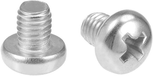 uxcell M5x6mm Machine Screws - Phillips Cross Pan Head Screw, 304 Stainless Steel Fasteners, 20Pcs