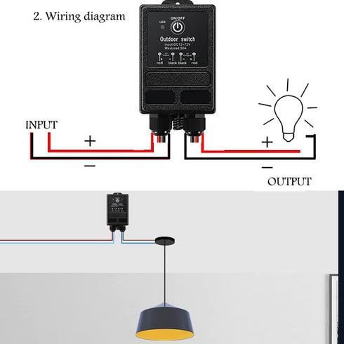12V DC12V/24V/48V/72V 30A 328FT Barriers.(12V 100M) Wireless Relay Switch Remote Control Switch Relay with Long Range