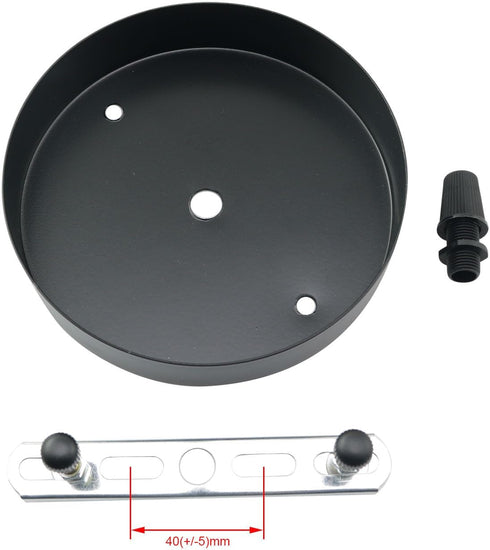 JCBIZ 2PCS 12cm Lighting Fixtures Accessories Retro Pendant Light Ceiling Base Plate Suitable for Decorative Hangers