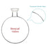 stonylab Spherical Joint Round Bottom Receiving Flask, Borosilicate Glass with 35/20 Ground Joint, 1000 ml