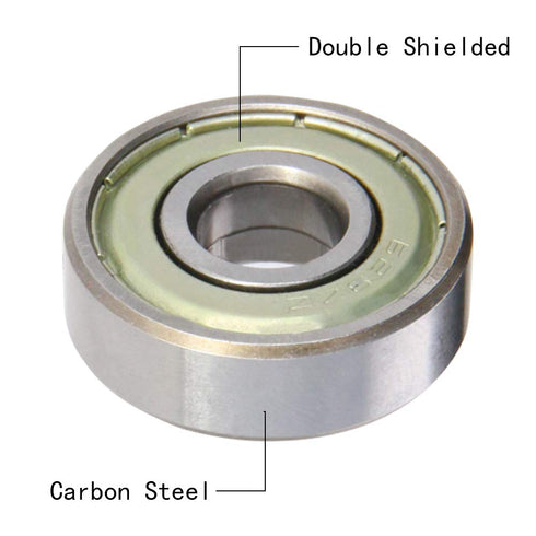 Othmro 10Pcs Deep Groove Ball Bearings 629ZZ, 9x26x8mm, Double Plastic Sealed for Robotics, Scooters, Elevators