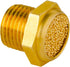 Quickun Pneumatic Muffler Silencer, 1/8” Male Thread Brass Air Exhaust Muffler (Pack of 3)