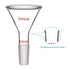 StonyLab Glass Short Stem Powder Funnel, 75 mm Top Outer Dimension and 24/40 Inner Joint Filter Funnel