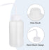 PATIKIL 500ml Wash Bottle, Plastic Squeeze Wide Mouth Bottle for Lab Cleaning, Washing, Irrigation Liquid Storage, Clear