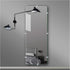 24 Sets of Clear Plastic Mirror Holder Clips Kit with Screws for Fixing Mirror Cabinet Door (9mm)
