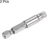 2pcs TT45 Star 7 Point Screwdriver Bit 1/4" Hex Shank 2" Length Magnetic Security Torx Power Tool