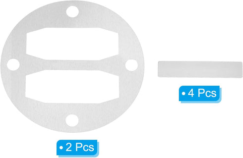 PATIKIL Head Gasket Kit, 2 Sets of Reed Valve Replacement for Central Pneumatic Air Compressor Parts