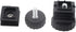ZHYOHEN 4PCS 25x25Mm Black Square Insertable Furniture Levelers Floor Protectors Used for Fitness Equipment TV Stands