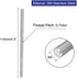 uxcell M4 x 110mm 304 Stainless Steel All Threaded Rod Bar Studs Fastener (10 Pcs)