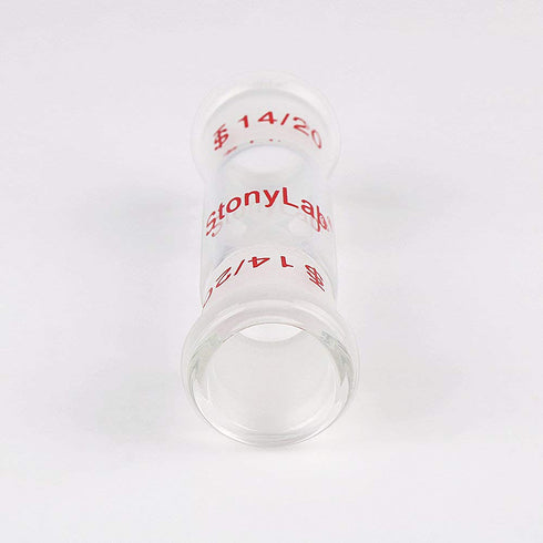 stonylab Glass Straight Connecting Adapter, Borosilicate Glass 30mm for 14/20 Ground Outer Standard Taper Joints