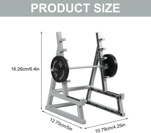 FuGuiHui Squat Rack Pen Holder, Mini Barbell Rack Pen Holder, Gym Theme Decorations Gift for Fitness Enthusiasts
