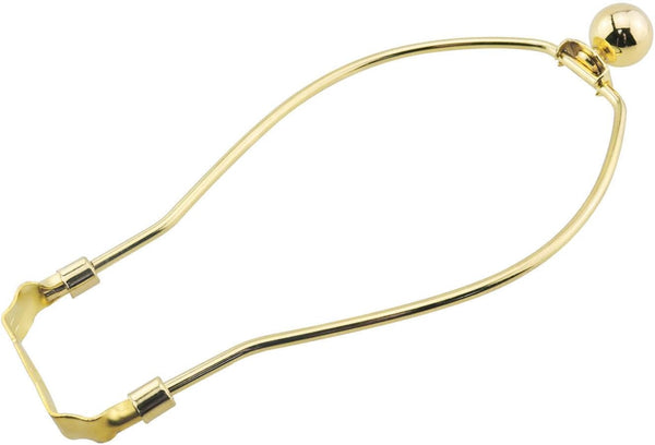 HJGarden 9 Inches Metal Gold Plated Lamp Base Detachable Lampshade Horn Bracket with