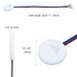 Yogcow 12V Dimmer 3.7-24V 72W Dimming Concealed LED Touch Switch, DC Touch Sensor Stepless Switches for Smart Home LED