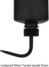 stonylab LDPE Chemical Wash Bottle, 500 ml (16 oz) 2-Pack Black Plastic Squeeze Lab Rinse Bottle with Scale Labels