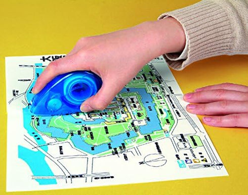 One-handed Compact Tape Dispenser, HariMouse, White
