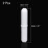 MECCANIXITY Magnetic Stirrer Mixer Stir Bar Rod, 50mm (1.97") with Ring Shape PTFE Coating Magnet, Pack of 2
